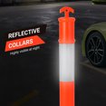 thumbnail image 3 of Towallmark 6 Pack 45 Inch, Traffic Delineator Posts with Base, Orange Safety Cones with Reflective Collars, Portable Construction Delineators for Driving Practice Work Zone, 3 of 7