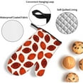 thumbnail image 4 of Football Oven Mitts and Pot Holders 4 Pcs Sets for Kitchen, Cooking Gloves Heat Resistant Oven Mitt Gloves Non Slip Potholders BBQ Gloves for Baking, Grilling, BBQ, 4 of 6