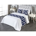 thumbnail image 3 of Geometric Bed Runner Set, Rhombus Forms Diamond Shape Geometric Style Modern Minimal Artwork, Decorative Bedding Scarf & 2 Pillow Shams for Hotels Homes, King, Dark Blue Earth Yellow, by Ambesonne, 3 of 3