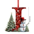 thumbnail image 2 of HCBY 26 Letters Christmas Tree Decoration Pendant,DIY Hanging Christmas Ornaments,Letter Personalized Christmas Indoor for Christmas Tree Ornaments Pendant Hanging Decorations(I,3.1"), 2 of 5