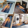 thumbnail image 5 of Beach Reef 2'x6' Runner Rugs for Hallway Kitchen Bedside Non Slip Washable, Beach Sunset Ocean Waves Natural Scenery Entryway Rug Runners with Rubber Backing, Long Carpet Runner for Laundry Room, 5 of 8