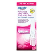 Equate Advanced Early Pregnancy Test with Flood Guard, Can Tell You 5 Days Sooner Than Your Missed Period (2 Count), Compare to First Response®