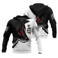 thumbnail image 3 of Sudadera con capucha de moda de otoño con diseño de león y lobo, piel de tigre blanco, estampado 3D por todas partes, para hombre, sudadera unisex con cremallera, chaqueta informal, 3 of 5