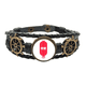 thumbnail image 1 of Temple of China Pulsera marina tejida en cuero, 1 of 4