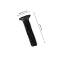 thumbnail image 2 of FONDOTIN 50pcs Threaded Screw Steel Black Fasteners For DIY Enthusiasts Quick Fixing, 2 of 6