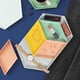 thumbnail image 2 of Impresionantes bandejas decorativas de diseño, bandejas anidadas modernas y contemporáneas para usos múltiples, bandejas geométricas irrompibles y fáciles de limpiar para decoración del hogar, 4, 2 of 6