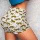 thumbnail image 4 of Balery Leopard Print Pantalones cortos de entrenamiento estampados para mujer, sin costuras, ajustados, para gimnasio, yoga, correr, deportes, ejercicio activo, fitness.-XX-Large, 4 of 8
