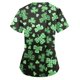 thumbnail image 5 of Puntoco moda mujer St. Patrick'S Day estampado manga corta cuello en V tops enfermería uniforme de trabajo Puntoco Puntoco-4533, 5 of 5