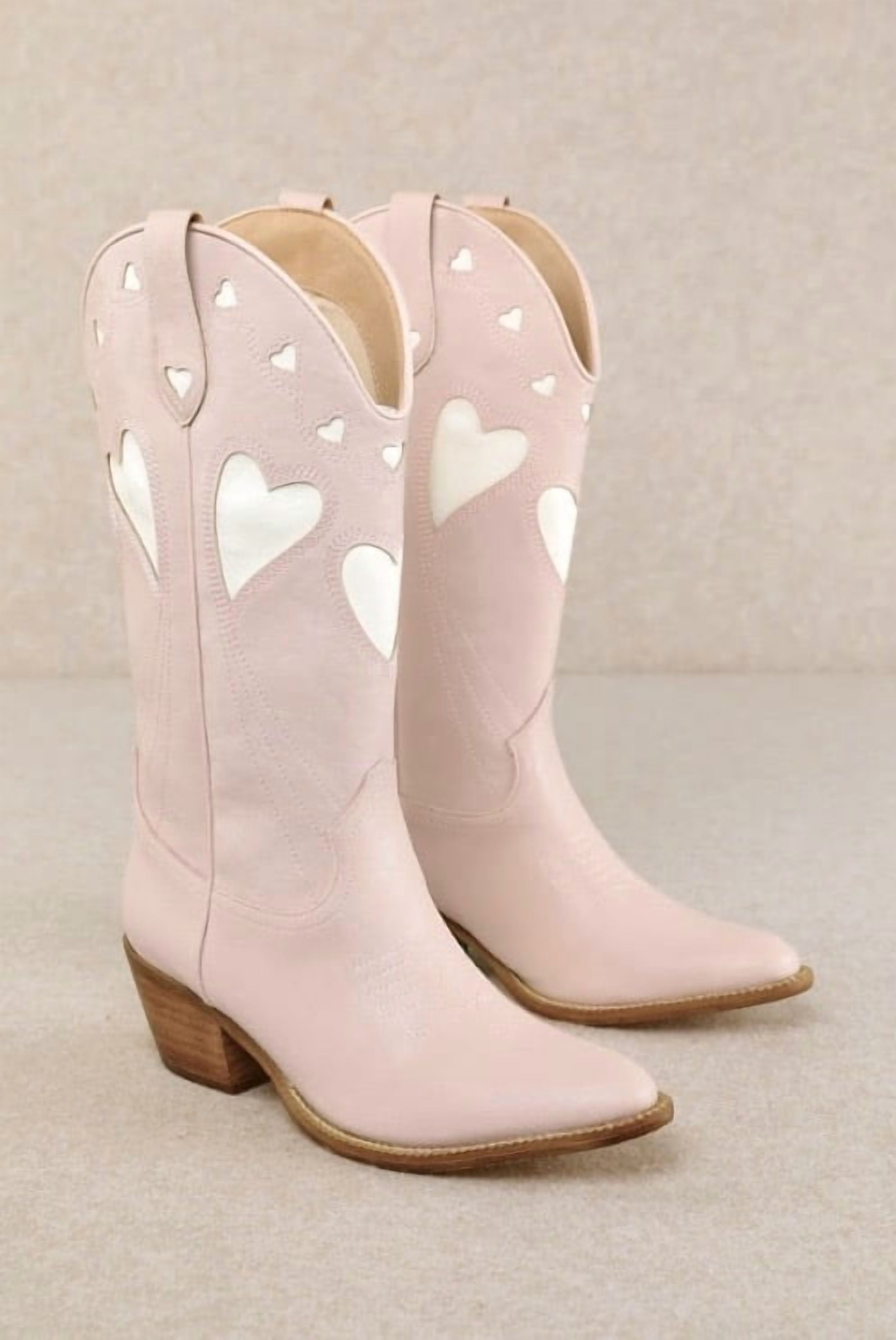 Women’s Western Low Heel Cowgirl Embroidered Mid-Calf Boot