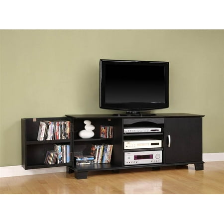 60-Inch Jamestown TV Console in Black w DVD/Blu-Ray Storage - Walmart 
