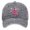 Grey, variant on AJGRHE Unisex Cancer International Publicity Day Ribbon Embroidered Baseball Hats Outdoor Sports Hop Adjustable Denim Cap Coffee One Size