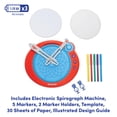 thumbnail image 2 of Kit de máquina eléctrica Spirograph con funda y bolígrafos para mayores de 8 años, 2 of 7