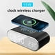 thumbnail image 4 of Teissuly Clearance Clock Wireless Charge 15W Thermometers Snooze Clock Time Memory Function Snooze Function Elegant Appearance High-grade Texture(Black, ) Teissuly WER202308175211, 4 of 8