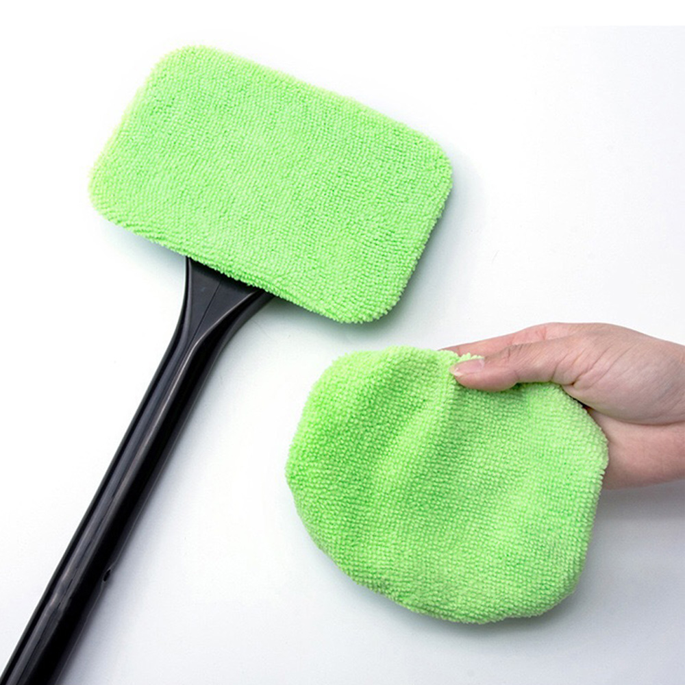 Windshield Cleaning Tool, Microfiber Cloth Car Window Brush Inside Glass Wiper  Interior Accessories Car Cleaning 