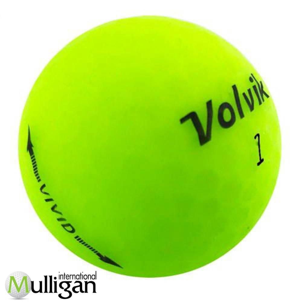 Mulligan - 60 balles de golf récupérées Volvik Vivid Mat 4A, vert
