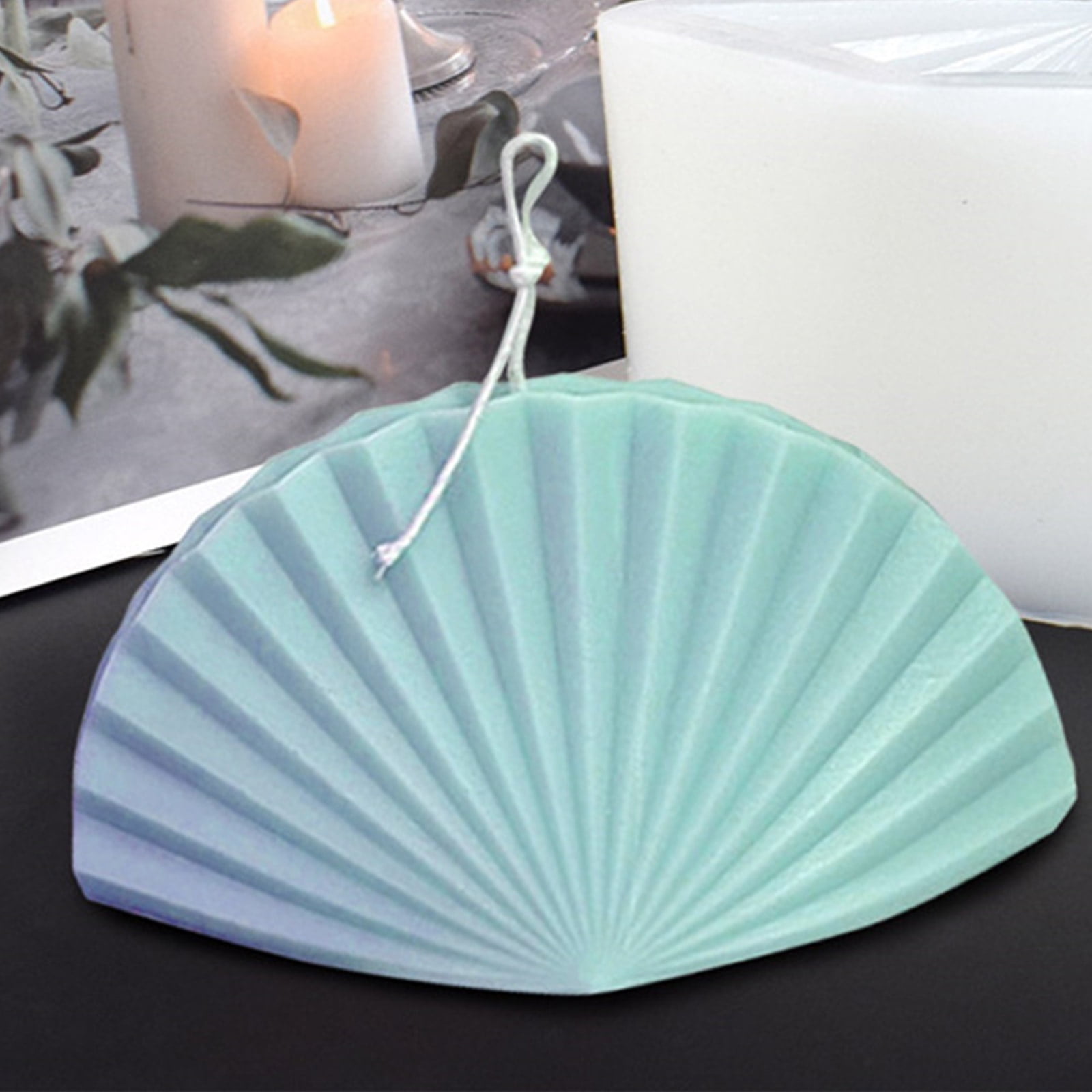 Candle Mold Non-stick Easy to De-mold Resin Casting Mold for Hobbyist Crafting Candle Soap Plaster Room Decor