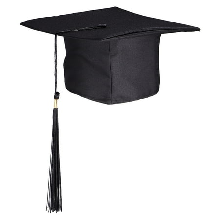 

TOYMYTOY MILISTEN Graduation Adjustable Mortar Board Hat with Tassels Graduation Ceremony Photo Prop Party Supply (Black)
