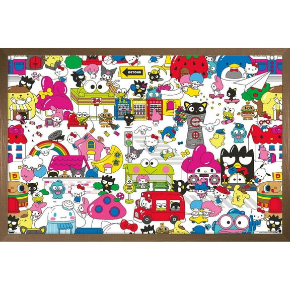 Hello Kitty and Friends: Hello - Group Wall Poster, 22.375" x 34"