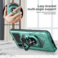 thumbnail image 7 of Compatible for AT&T Maestro 3 Case w/Tempered Glass Screen Protector [Military Grade] Ring Car Mount Kickstand Shockproof Hard Phone Case - Teal, 7 of 7