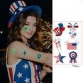 thumbnail image 2 of Luminous Independence Day Sticker Flag Party Luminous Disposable Temporary Sticker, 2 of 6