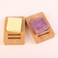 thumbnail image 3 of yuksok Bamboo Soap Dish Container Accessories Rectangular Handmade Self Draining Holder, 3 of 9