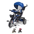 thumbnail image 1 of The Baby Shop Triciclo Azul P/ Niños Bebe 7 En 1 Asiento Giratorio Is-3041x, 1 of 7