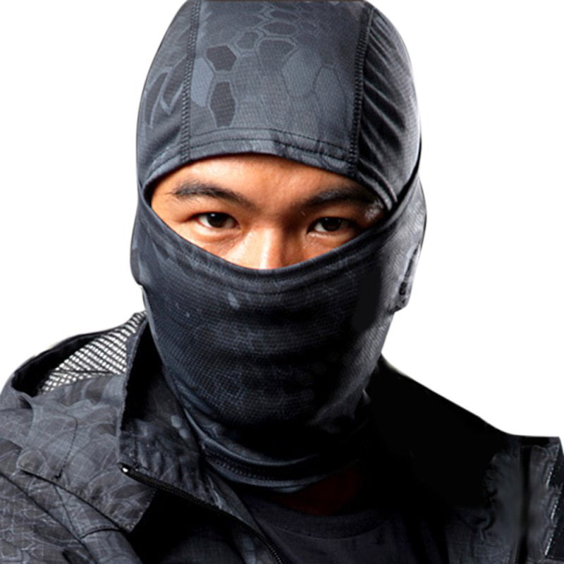 Men's Windproof Motorcycle Cycling Fleece Neck Warmer Cap Cover Full Face Mask 