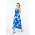 thumbnail image 4 of Robe Maxi à Imprimé Floral Hawaïen Luau pour Femme, Coupe Cœur, L Hibiscus Blue, 4 of 5