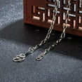 thumbnail image 6 of K-KED 925Sterling Silver Fashion Big O Links Chains Necklace for Men Women 3mm 20"-24"-22", 6 of 7