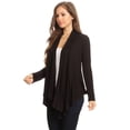 thumbnail image 4 of Women's Casual Long Sleeve Drape Front Open Jacket Cardigan, 4 of 7