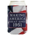 thumbnail image 4 of 75th Birthday Party Favors Making America Great Since 1951 12-Pack Can Drink Thermocoolers, 4 of 8
