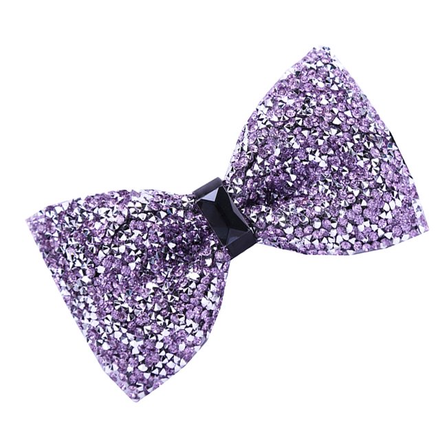 Sonducket Lazos de diamantes de imitación, lazos de cristal, corbata ornamental ostentosa, accesorio de ropa ajustable a la moda para banquetes y Accesorios de disfraces veintitrés