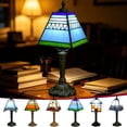 thumbnail image 6 of BGZLEU Table Lamp with Stained Glass Shade,Seagull Modern Bedside Nightstand Decorative Lamps USB Powered,Vintage Style Desk Lamp,Soft Warm Accent Light for Home Living Room Bedroom Office Decor,F, 6 of 6