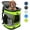 Green, variant on Medium Pet Travel Backpack Carrier for Dogs Cat Animal Puppy, Breathable Mesh Net Removable Sherpa Bed Outdoor Carrier f