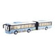 thumbnail image 3 of Autobús urbano de juguete coleccionable para niños, ideal para fiestas infantiles. Vehículo de aleación con mecanismo de retroceso. Perfecto para cumpleaños. Azul, 3 of 9
