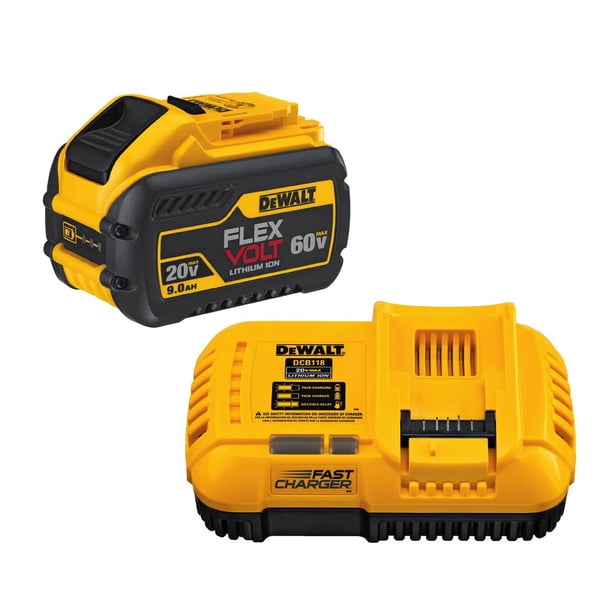 Batería DEWALT 60V MAX* FLEXVOLT Litio 9Ah con cargador