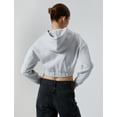 thumbnail image 4 of Crop Zip-Up Hoodie, 4 of 6