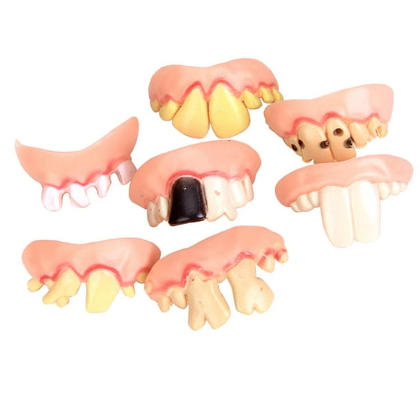 Dientes Divertidos de Broma Sunnimix Mordaza fea Dientes falsos 5 piezas