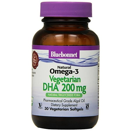 Bluebonnet - naturelle OMEGA-3 DHA VÉGÉTARIENNE 200 mg 30 gélules Veg