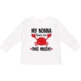 thumbnail image 3 of Inktastic Nonna Loves Me Grandson Boys or Girls Long Sleeve Toddler T-Shirt, 3 of 5