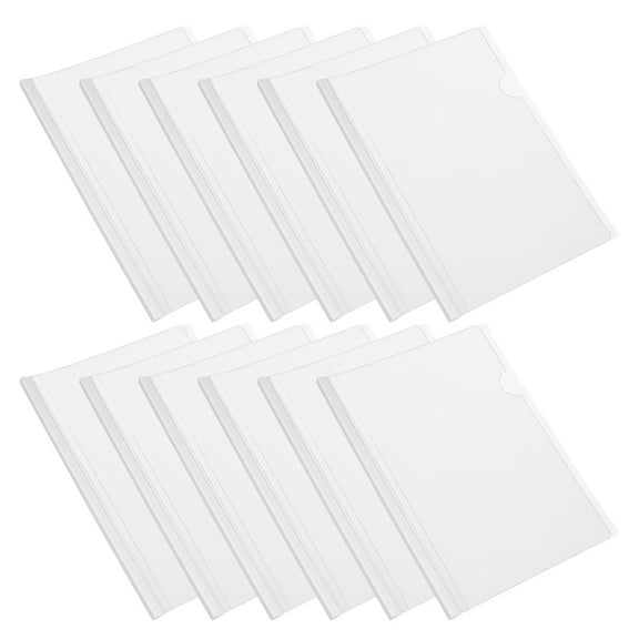 GAXIRE 20Pcs Clear Report Covers with Sliding Bar for Effective File Management
