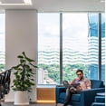 thumbnail image 4 of Window Film Privacy Frosted Self Adhesive Window Sticker No Glue Static Cling Opaque Glass Film Uv Protection Wave Patten 45x200cm, 4 of 5