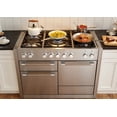 thumbnail image 2 of Aga Amc48df Mercury Series 48" Wide 6 Cu. Ft. Slide In Dual Fuel Range - Mineral Green, 2 of 7