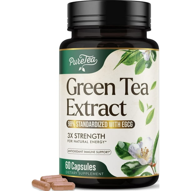 Green Tea Extract Capsules with 98 Standardized EGCG 3X Absorption