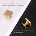 thumbnail image 4 of Goldenwarm Gold Cabinet Knobs Brass Drawer Knob Modern Square Cabinet Hardware 25 Pack, 4 of 6