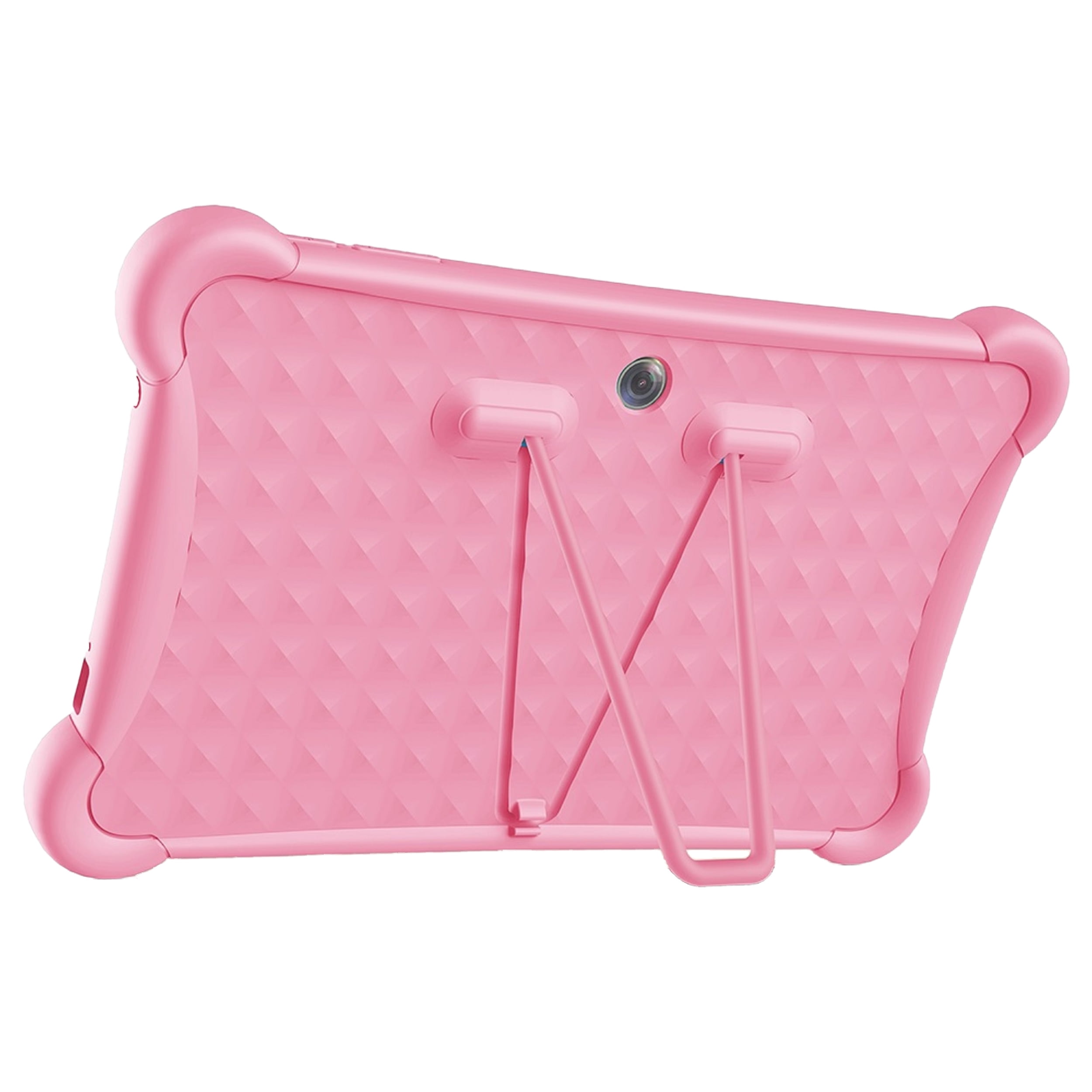 Bundle Visual Land Prestige 10” 32GB Tablet, Noise Cancellation Earbuds, Bumper, Pink