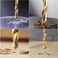 thumbnail image 5 of Uxcell 6mm High Speed Steel Straight Shank Twist Drill Bit Fully Ground Titanium Coated 2 Pack, 5 of 5