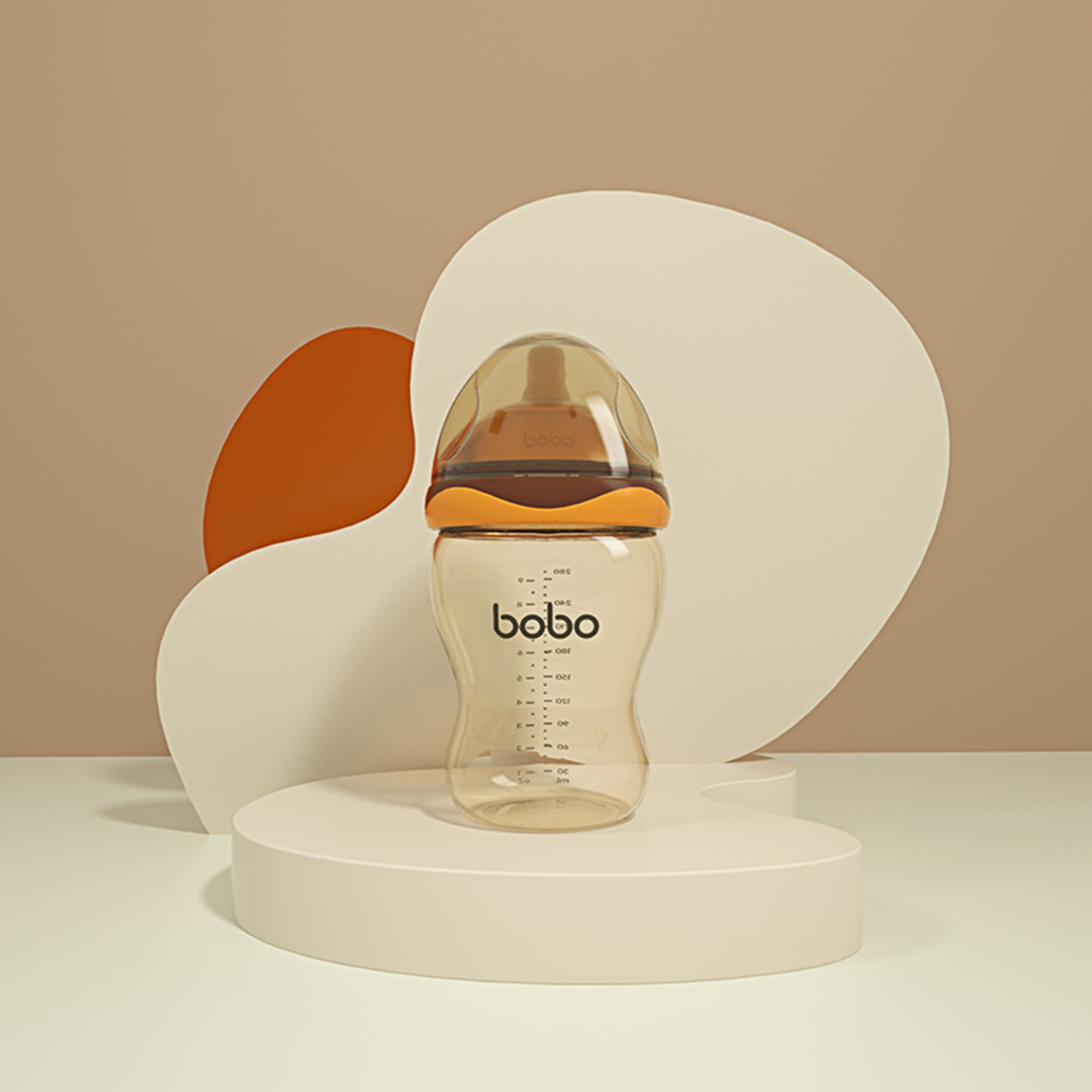 YOHKOH Baby Bottles - Newborn Wide Neck Baby Bottles,M Nipple,Orange, 9.4oz/280ml,2pk