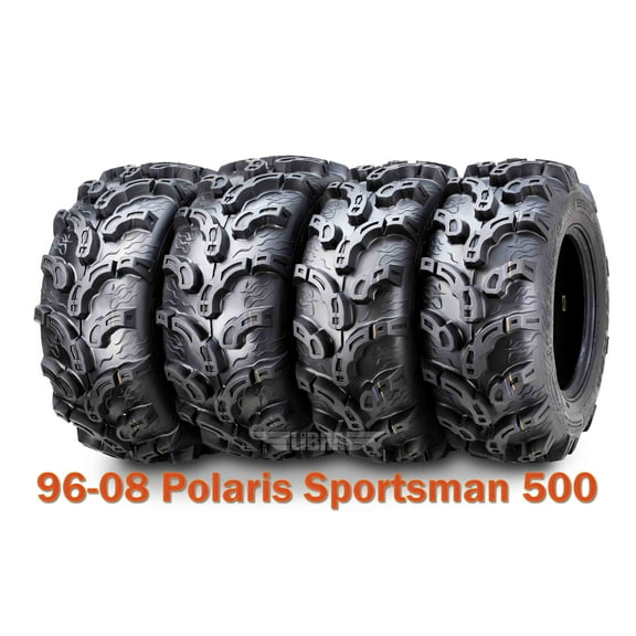 96-08 Polaris Sportsman 500 Full Set ATV tires 25x8-12 & 25x11-10 Premium Mud