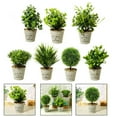 thumbnail image 5 of Lierteer Artificial flowers, tin pots, grass balls, bonsai, artificial plant decorations 7, 5 of 8